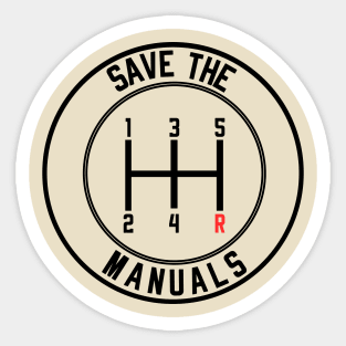 Save the manuals jdm Sticker